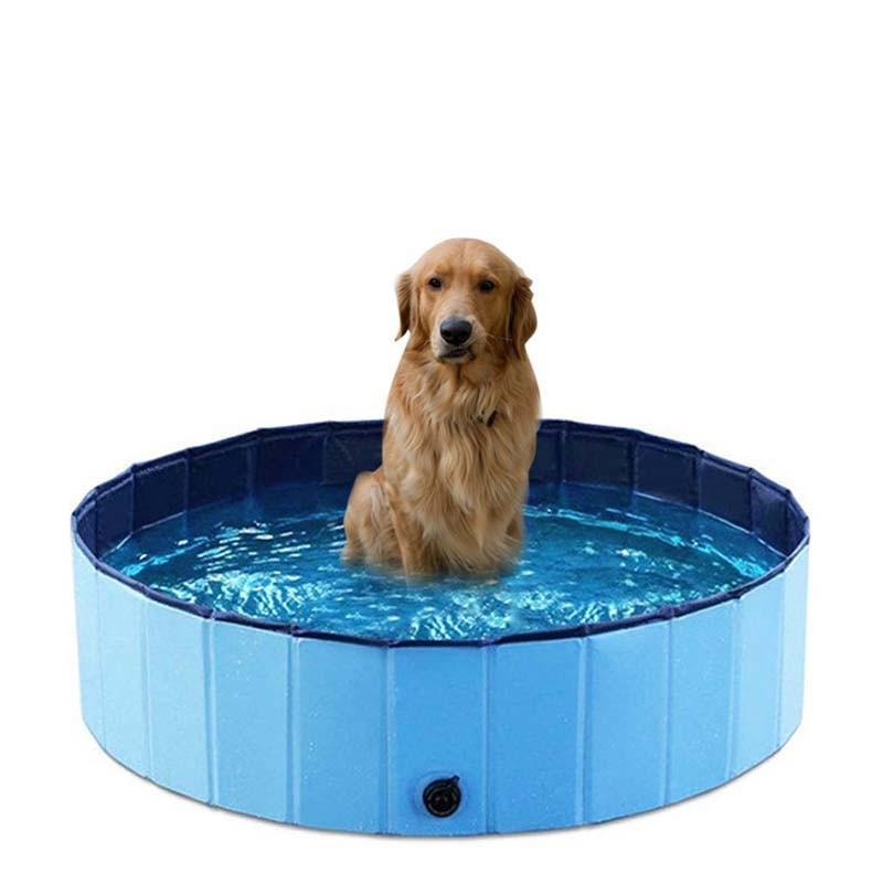 Portable Pet Pool with Reinforced Edges – Splasho™