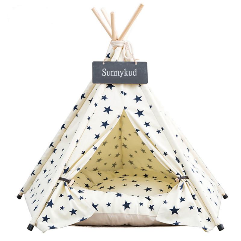 Pet Tent Bed with House-Style Design – HavenPeak™