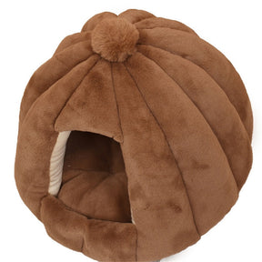 Soft Pet House Bed with Removable Cushion – HavenPuff™