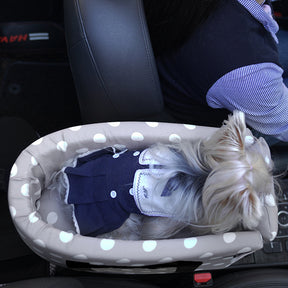 Center Console Pet Car Seat with Safety Leash for Dogs & Cats – Ridemo™