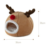 Antler-Shaped Pet Cave Bed with Removable Cushion – DeerDen™