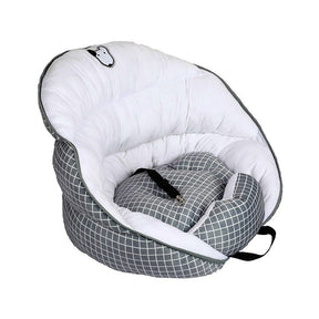 Pet Car Seat with Seat Belt Attachment & Bed Design – Milani