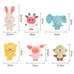 Cute Interactive Cotton Plush Animal Toy for Pets – Snugpaw™