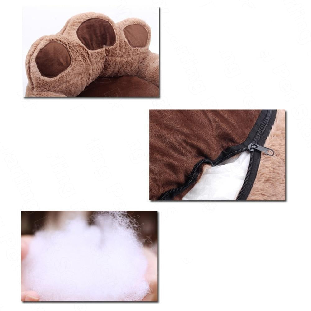 Cotton Pet Bed with Removable Inner Cushion – PawNest™