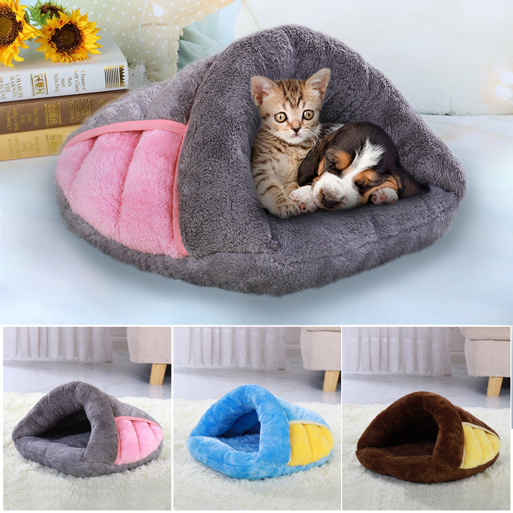 Slipper-Shaped Cozy Pet Bed for Dogs & Cats – SnugStep™