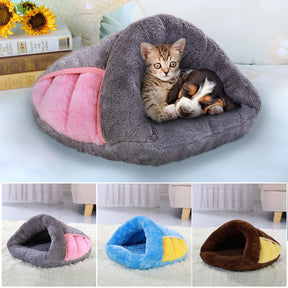 Slipper-Shaped Cozy Pet Bed for Dogs & Cats – SnugStep™