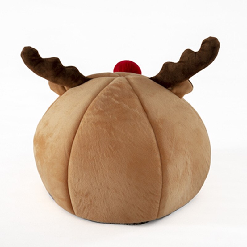 Antler-Shaped Pet Cave Bed with Removable Cushion – DeerDen™