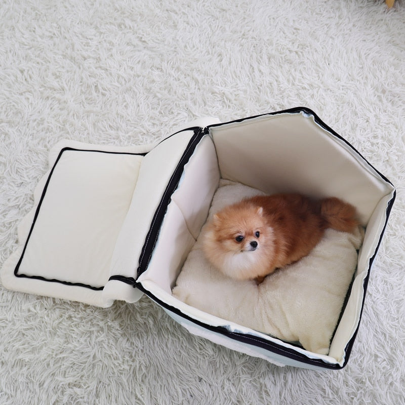 Pet House Bed with Removable Design – BlueHaven™