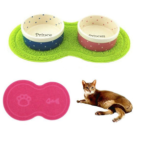 Pet Feeding Mat for Food & Water Bowls – Drizzo™