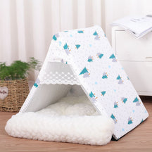 Cotton Pet Tent Bed with Triangle Design – AngelNest™