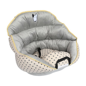 Pet Car Seat with Seat Belt Attachment & Bed Design – Milani