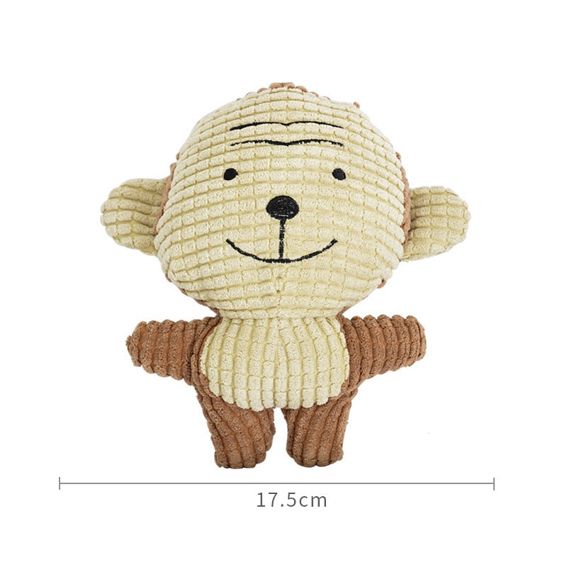 Cute Interactive Cotton Plush Animal Toy for Pets – Snugpaw™