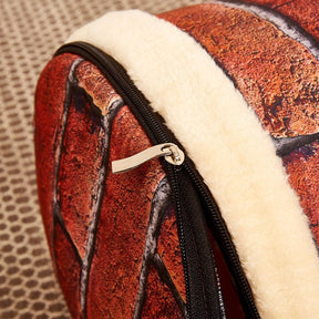 Convertible Plush Pet Cave Bed with Fold-Down Design – HushHaven™
