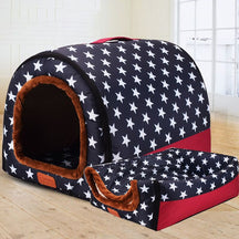 Convertible Cave Pet Bed with Removable Plush Cushion – Burrly™