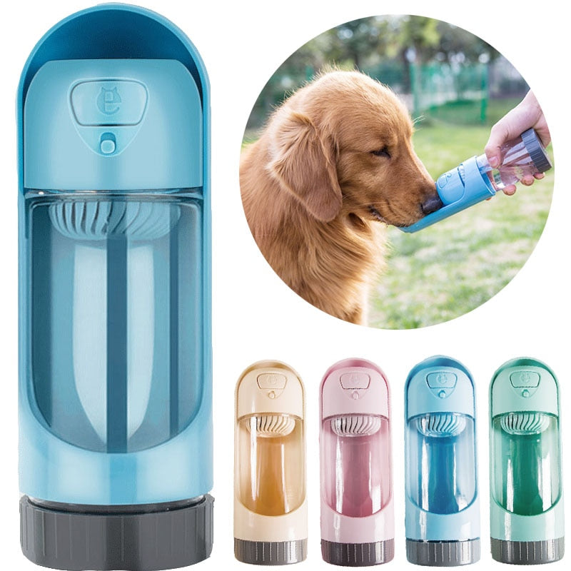 Portable Pet Water Bottle with Carbon Filter for Dogs & Cats – Quencha™