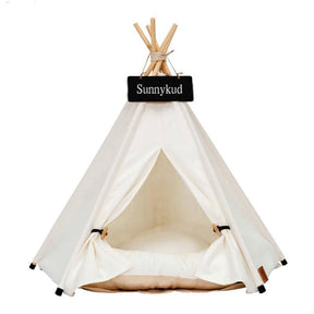 Pet Tent Bed with House-Style Design – HavenPeak™