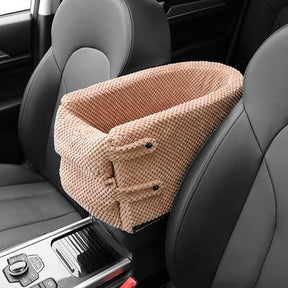 Center Console Pet Car Seat with Safety Leash for Dogs & Cats – Ridemo™