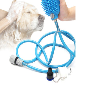 Pet Shower Bath Sprayer for Dogs with Massage Brush – Jetlo™