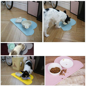Waterproof Non-Slip Silicone Pet Feeding Mat – Sleeko™