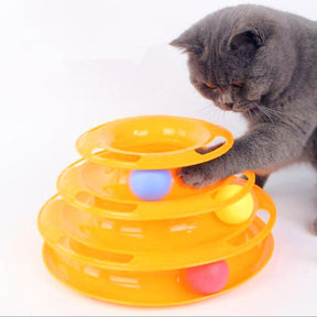 3-Tier Cat Activity Tower Toy – Non-Toxic Durable Design – Vezlo™