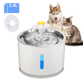 Automatic Pet Water Fountain with Carbon Filter & LED – Fontira™