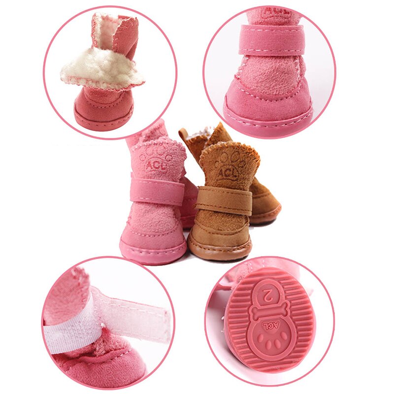 Warm Adjustable Dog Boots with Non-Slip Soles – Loafly™