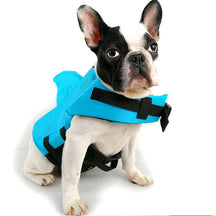 Shark-Print Dog Life Jacket – AquaFin™