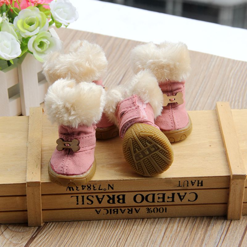 Pet Shoes 4-Piece Set for Small Pets – SnowStep™