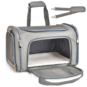 Airline-Approved Pet Carrier Bag with Padded Shoulder Strap – SkyTote™