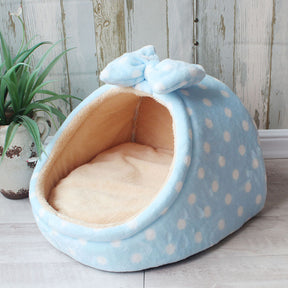 Cozy Pet Cave Bed with Removable Cushion – Nestelle™