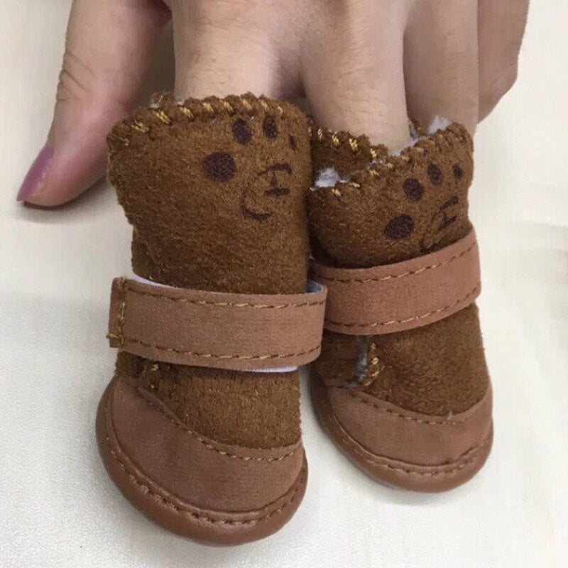 Warm Adjustable Dog Boots with Non-Slip Soles – Loafly™