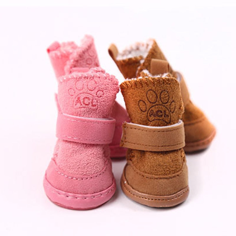 Warm Adjustable Dog Boots with Non-Slip Soles – Loafly™