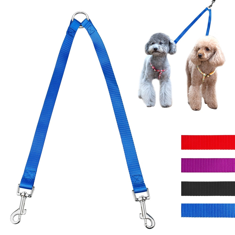 Double Dog Coupler Rope Leash for Walking Two Dogs – DualWalk™