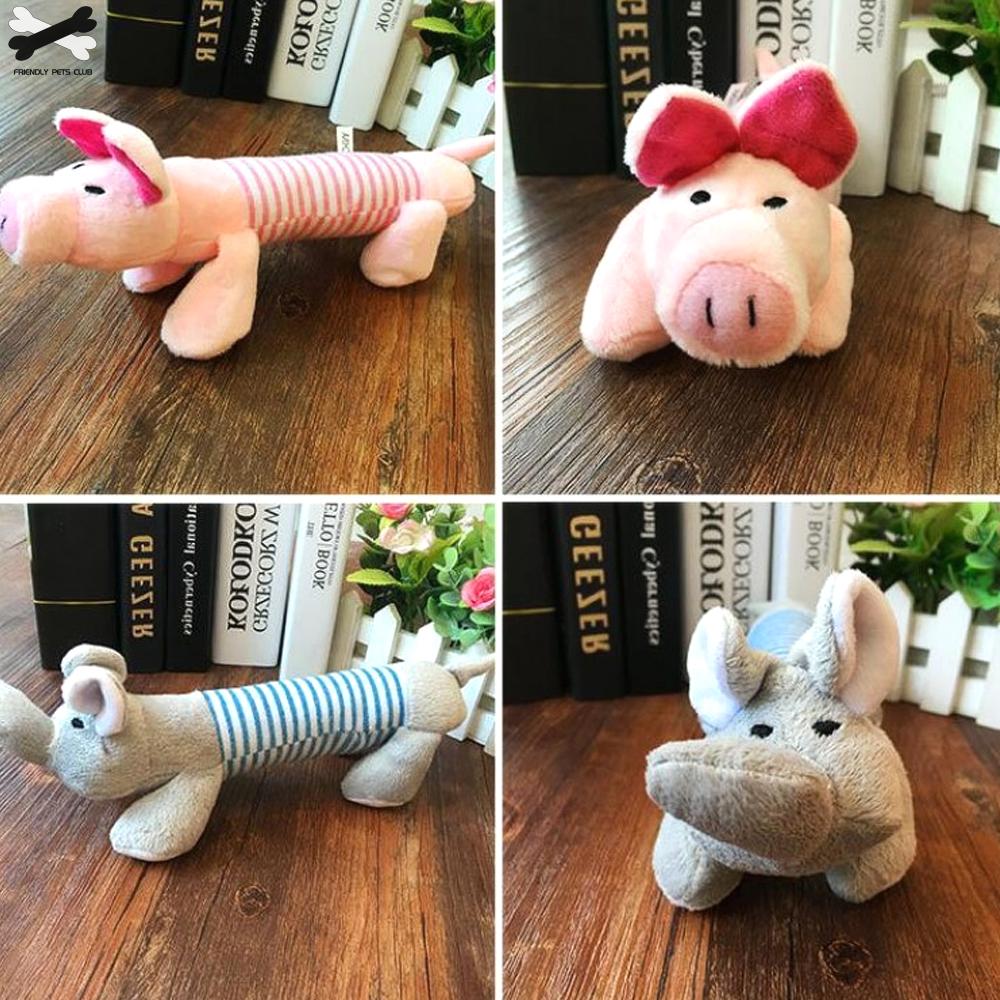Cotton Animal Pet Toy 9.8-Inch Elephant, Duck or Pig – CritterToss™