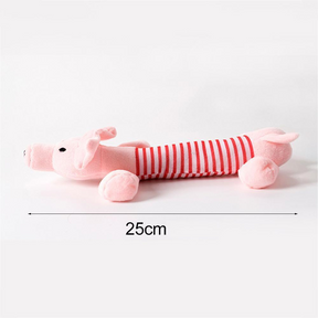 Cotton Animal Pet Toy 9.8-Inch Elephant, Duck or Pig – CritterToss™