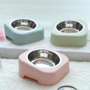 Plastic & Stainless Steel Pet Bowl with Removable Base – Nomi™