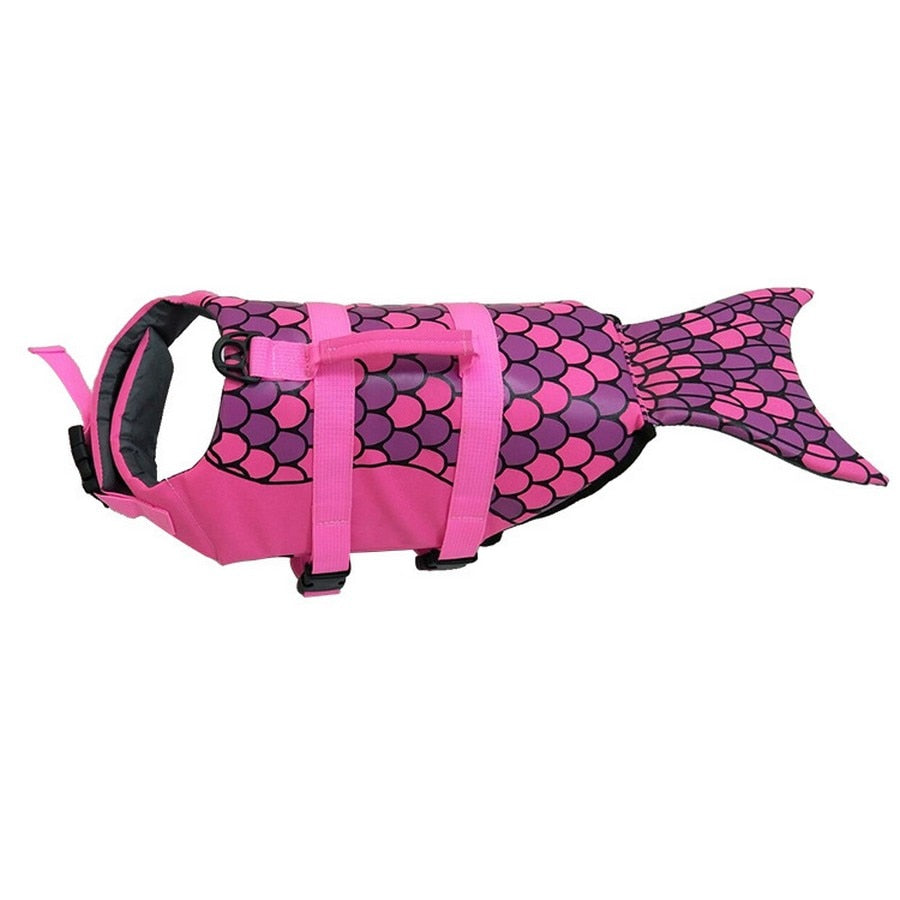 Pet Life Jacket with Mermaid & Shark Prints – Wavelo™