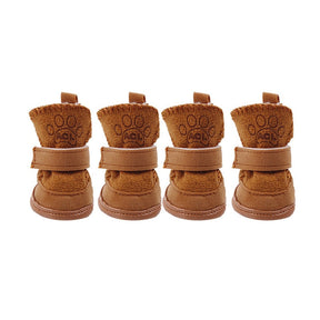 Warm Adjustable Dog Boots with Non-Slip Soles – Loafly™