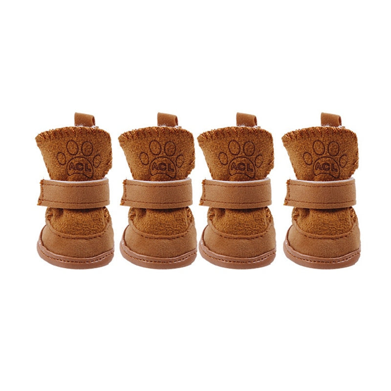 Warm Adjustable Dog Boots with Non-Slip Soles – Loafly™