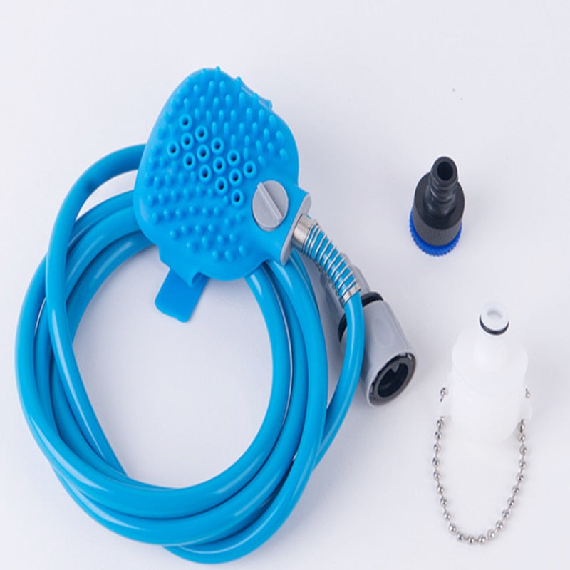 Pet Shower Bath Sprayer for Dogs with Massage Brush – Jetlo™