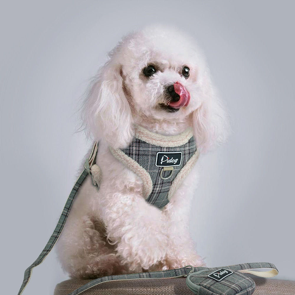 Dog Vest Harness with Leash & Storage Pouch – Vantro™