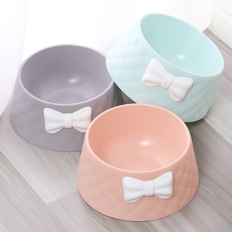 Bow-Shaped Pet Bowl with Non-Slip Base – Kivelle™