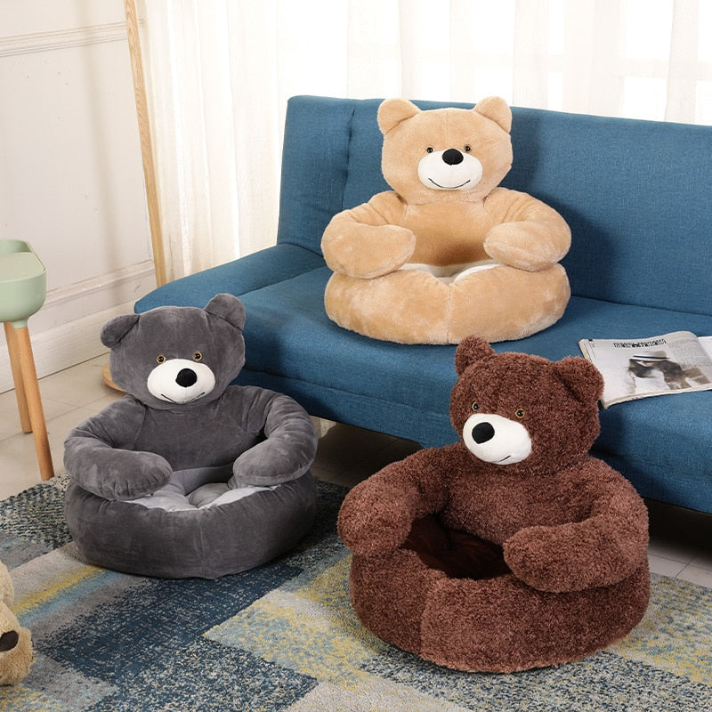 Washable Pet Bed with Non-Slip Bottom – SnuggleBear™