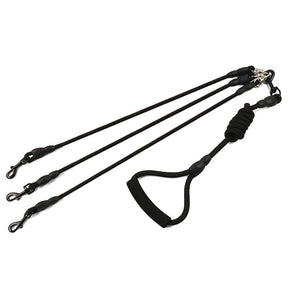 3-Way Dog Coupler Leash for Up to 3 Dogs with Padded Handle – Trivo™