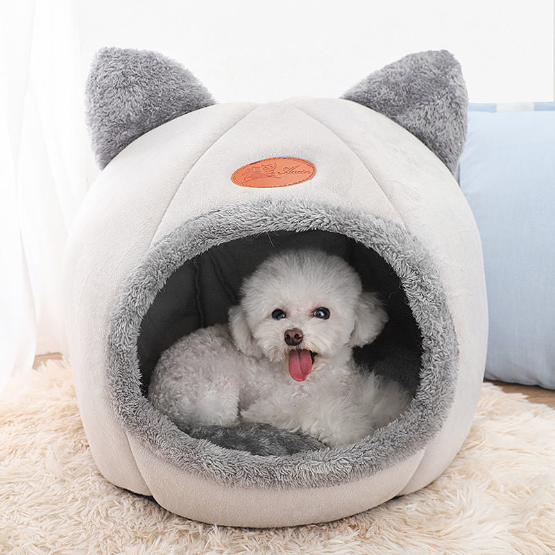 Pet Cave Bed with Removable Design for Small Pets – BelliNest™