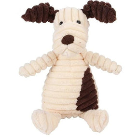 Soft Cotton Plush Animal Squeaky Chew Toy for Pets – Squeako™