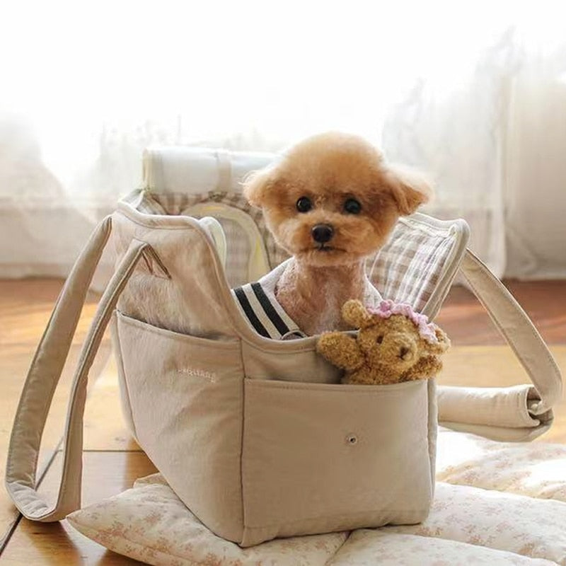 Pet Carrier Bag with Open Window Design & Side Pockets – Wispel™