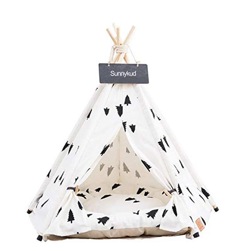 Pet Tent Bed with House-Style Design – HavenPeak™