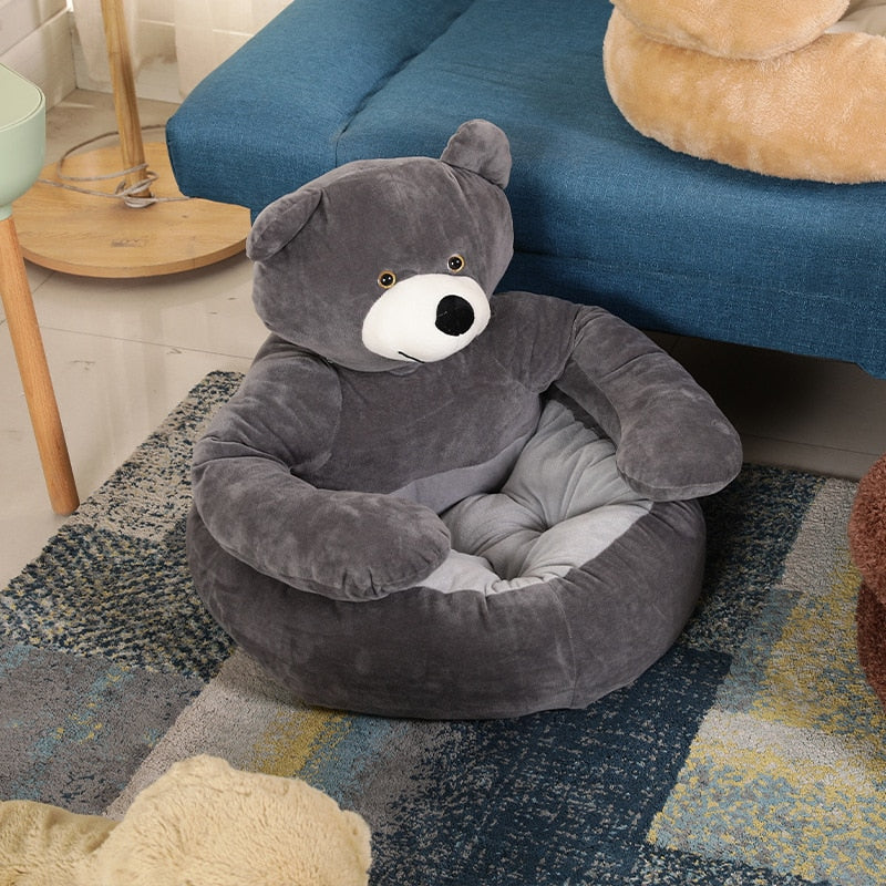 Washable Pet Bed with Non-Slip Bottom – SnuggleBear™