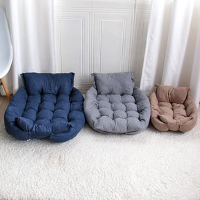3-in-1 Velvet Pet Bed with Convertible Design – Page™
